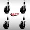 Service Caster 5'' SS Phenolic Wheel Swivel 1-3/8'' Expanding Stem Caster Set, 4PK SCC-SSEX20S514-PHS-138-4 - alternate 3